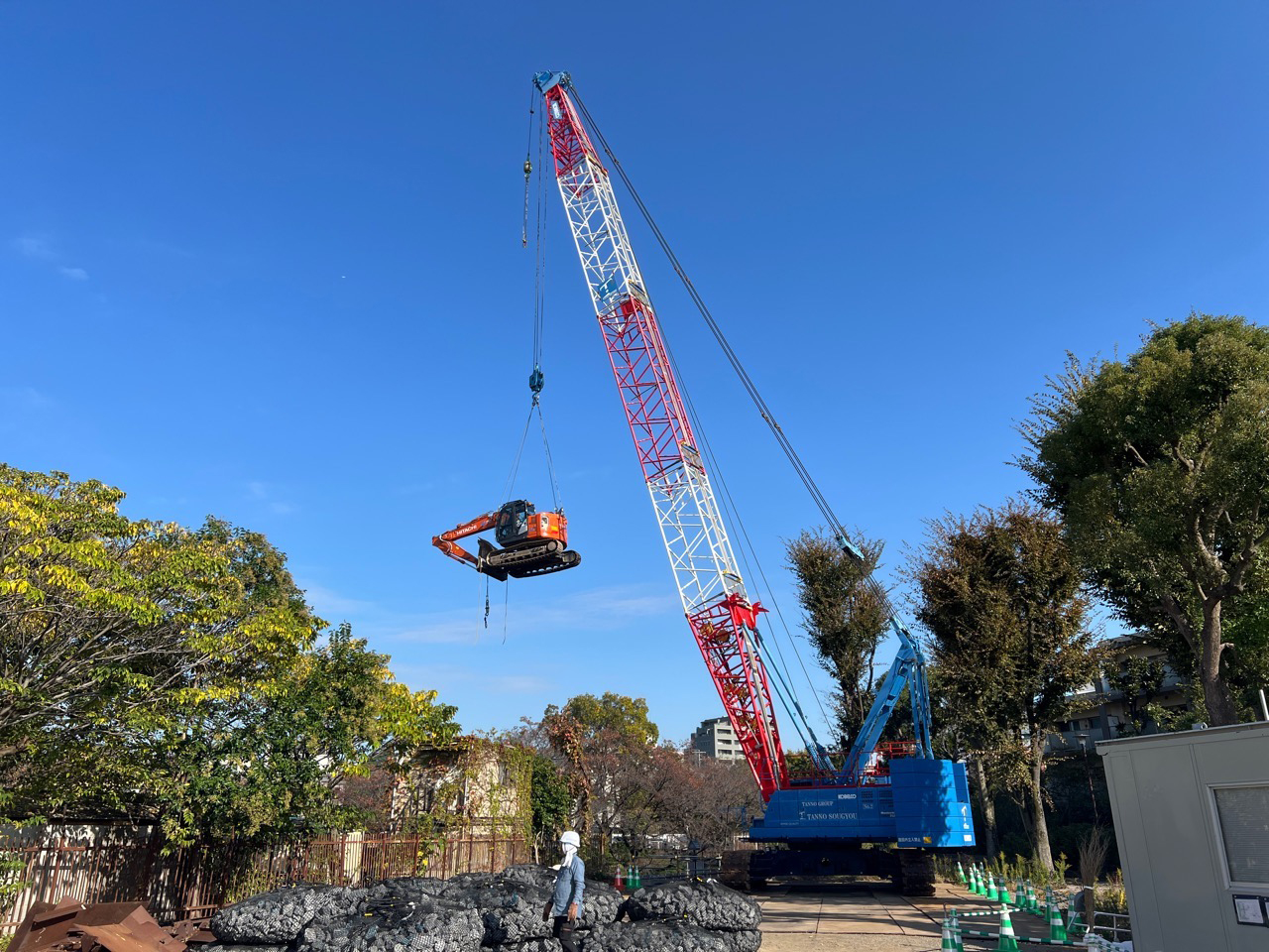 いざ！護岸補修へ